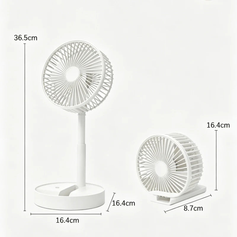 Foldable Desk Fan with Phone Stand