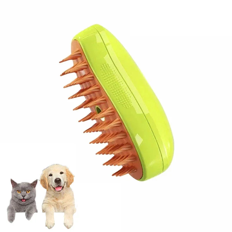 3-in-1 Steam Pet Grooming Brush