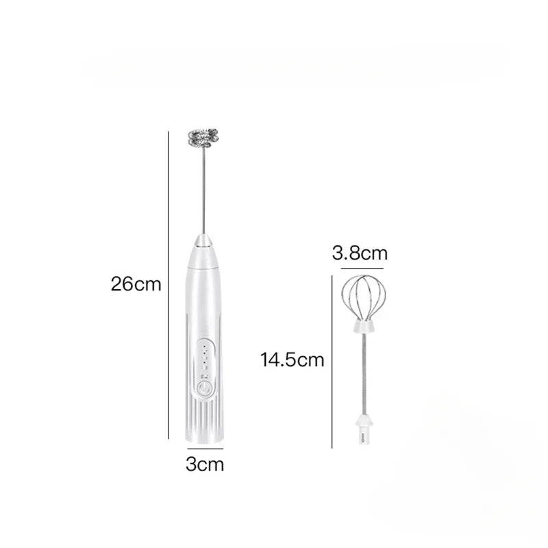 Cordless Milk Frother & Mini Whisk