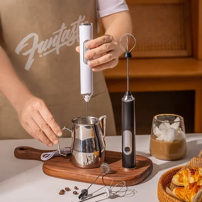 Cordless Milk Frother & Mini Whisk