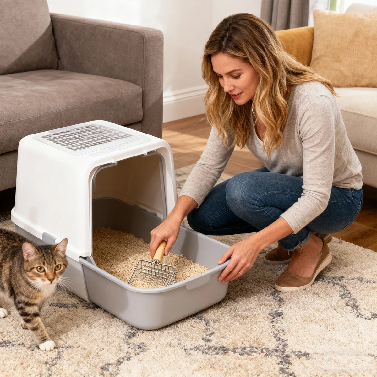 Metal-Style Cat Litter Scoop
