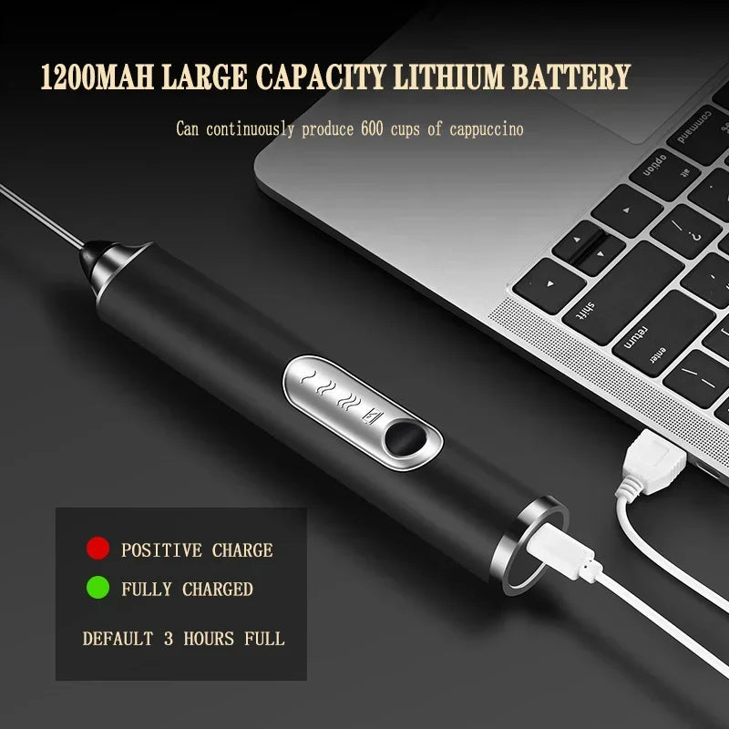 Cordless Milk Frother & Mini Whisk