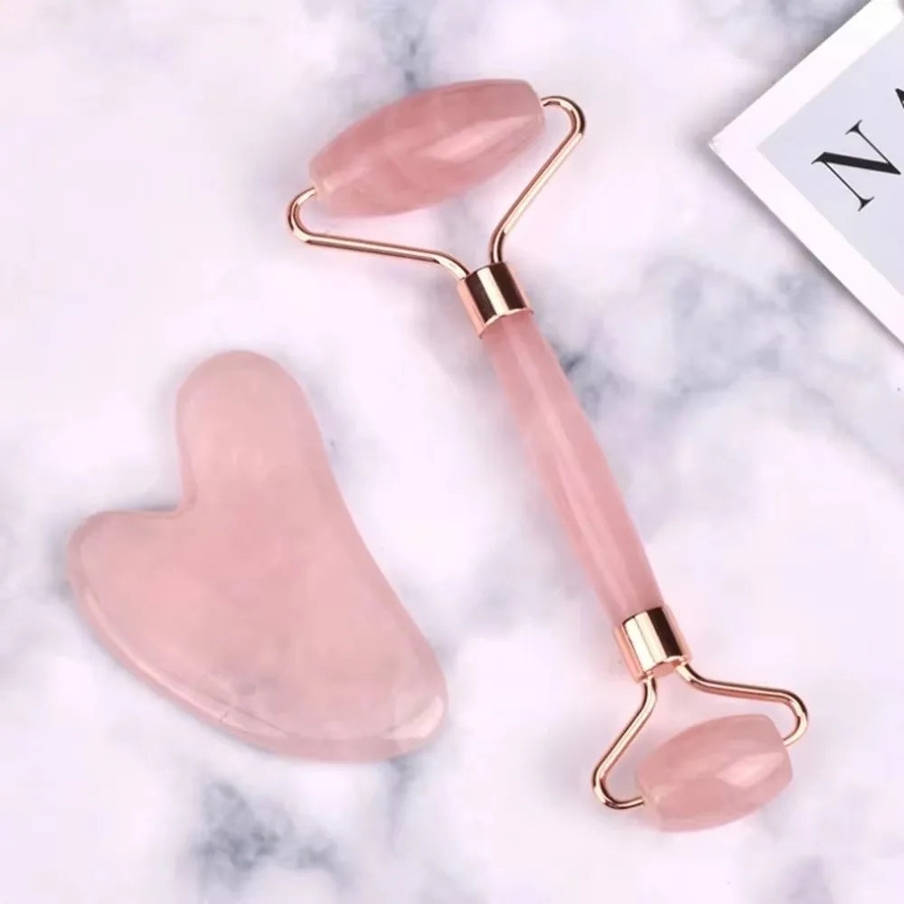 Gua Sha Facial Roller Set