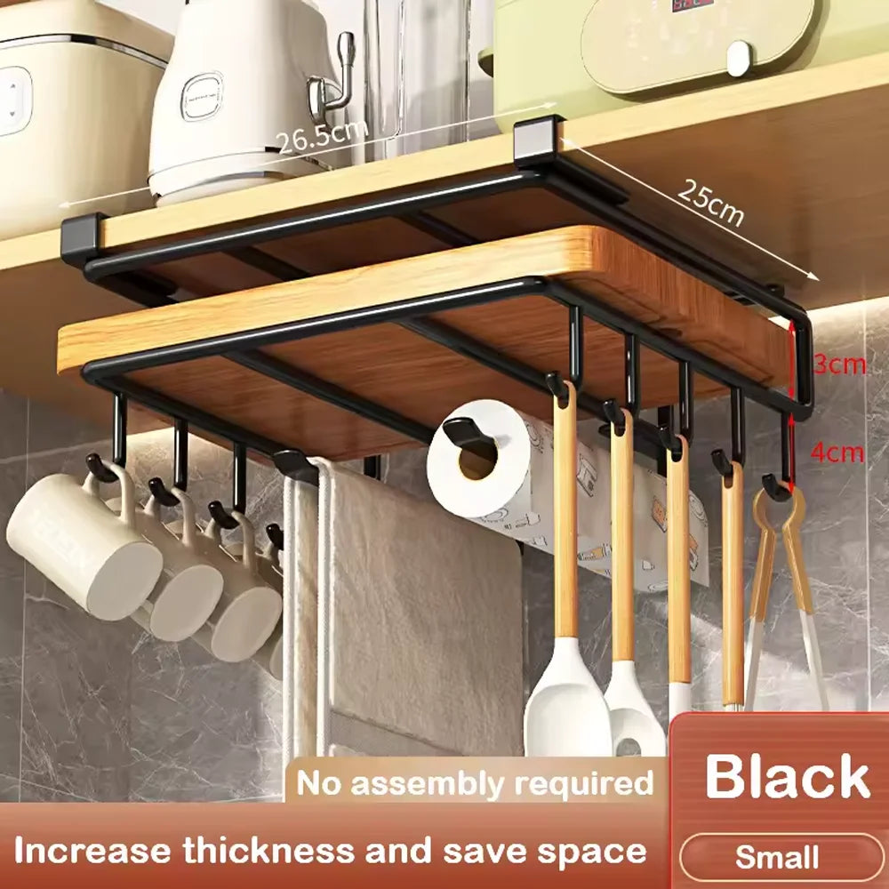 Under-Cabinet Hanging Organizer Rack