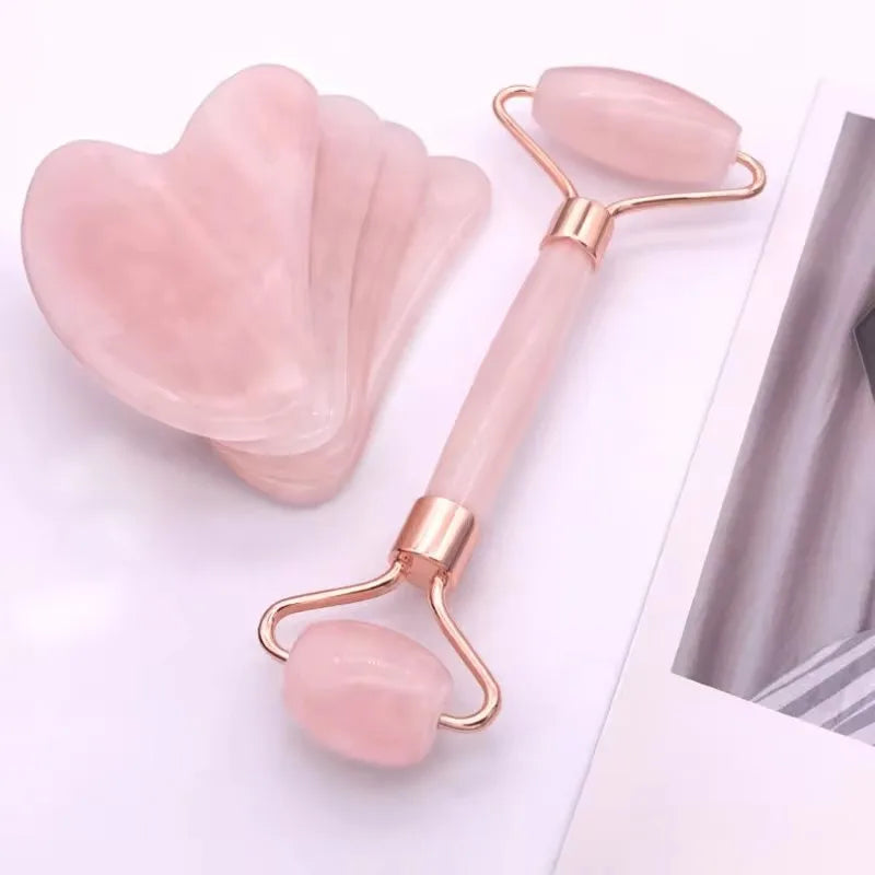 Gua Sha Facial Roller Set