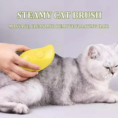 3-in-1 Steam Pet Grooming Brush