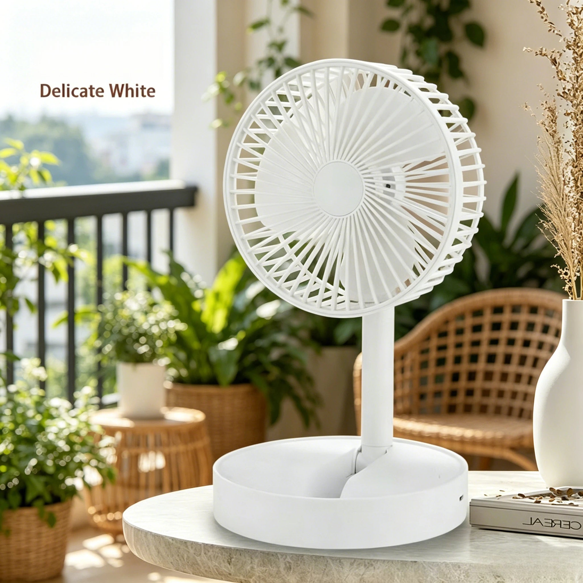 Foldable Desk Fan with Phone Stand