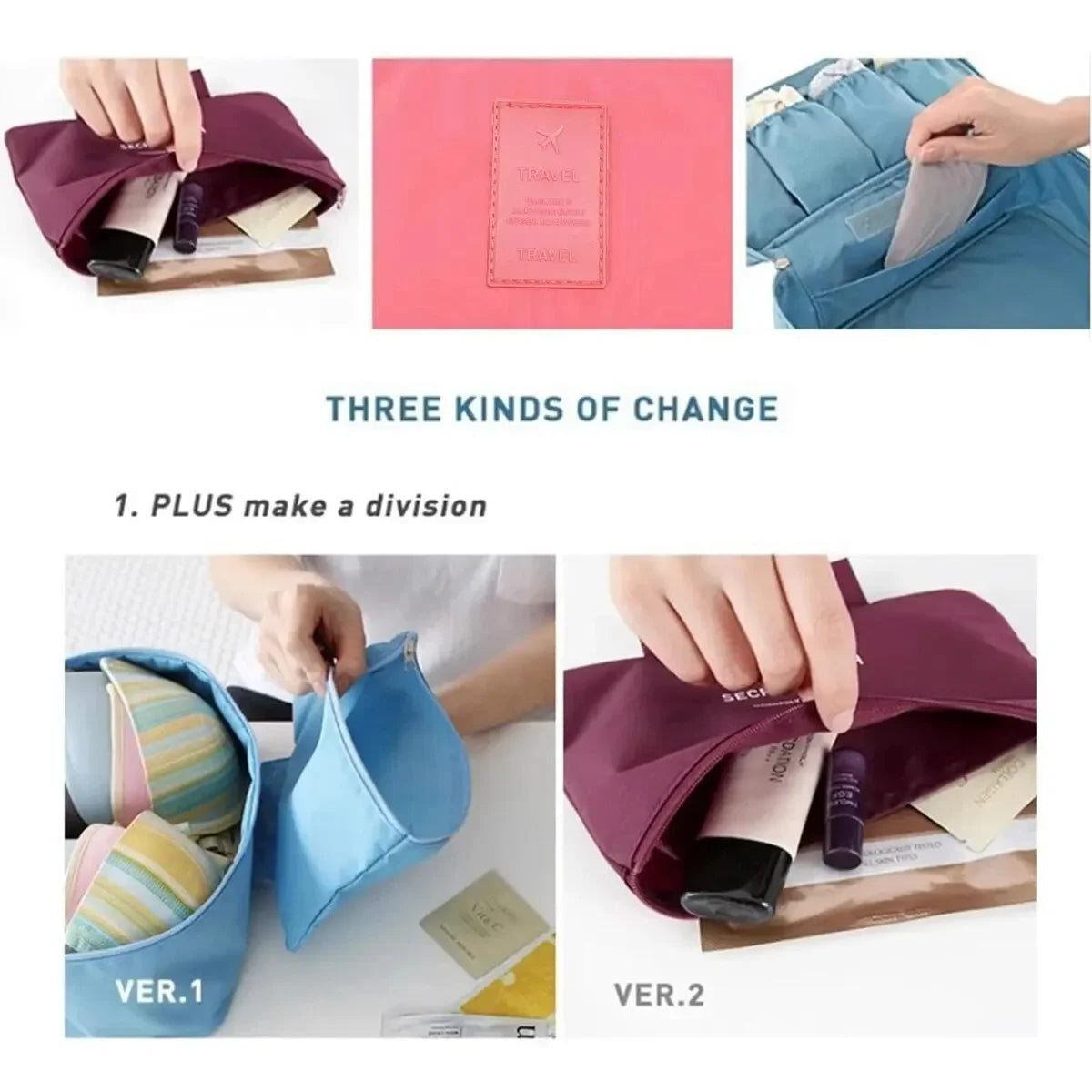 Travel Lingerie & Toiletry Organizer