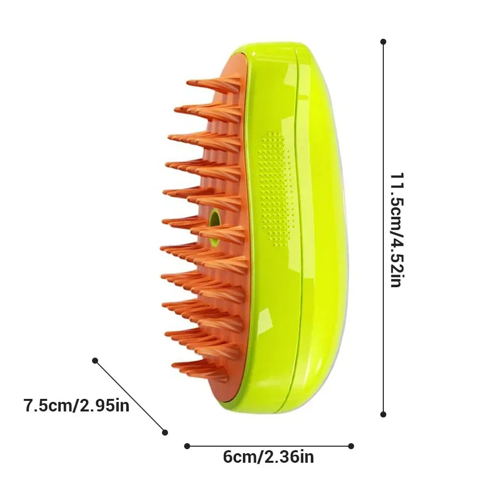3-in-1 Steam Pet Grooming Brush