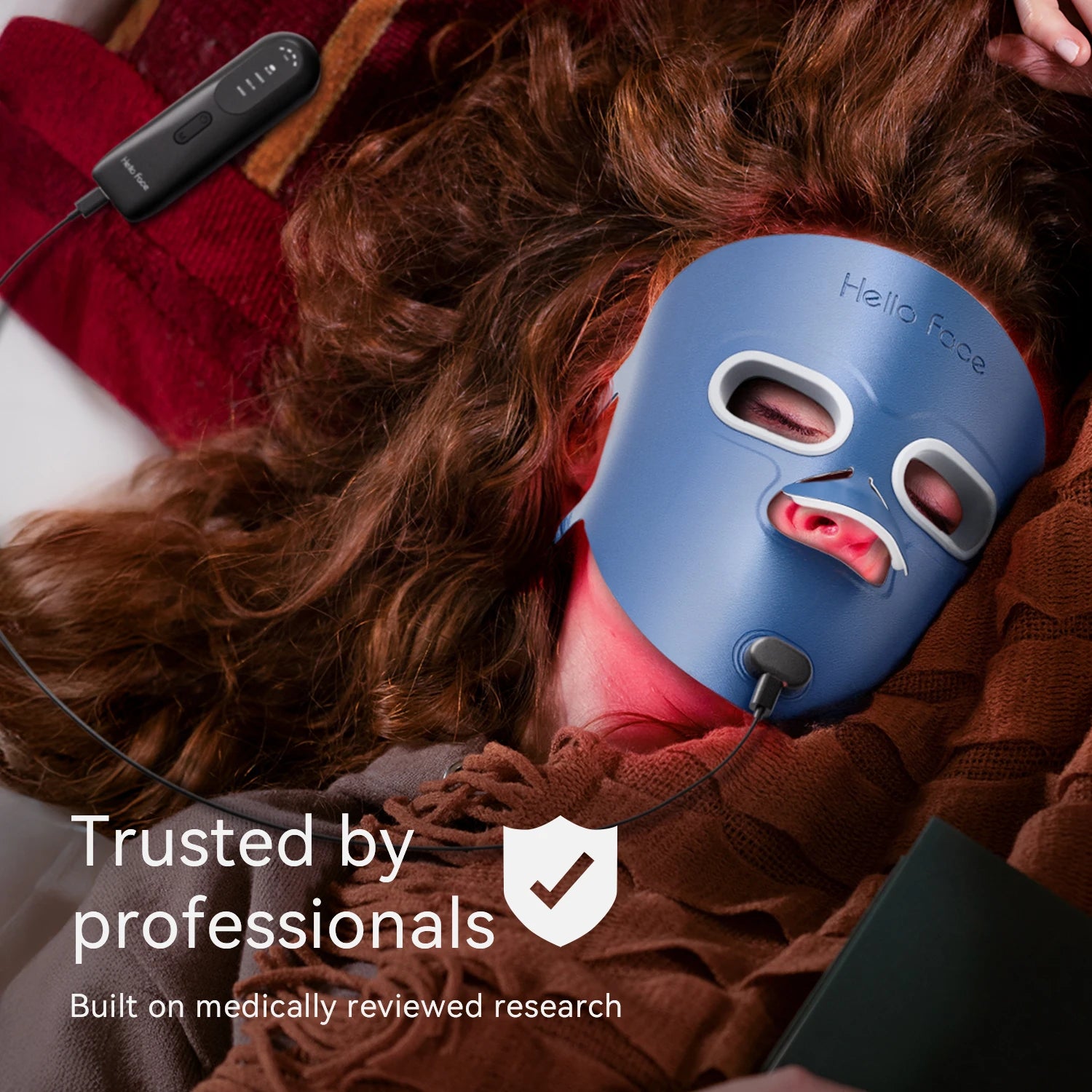 Wireless Red Light Face Mask