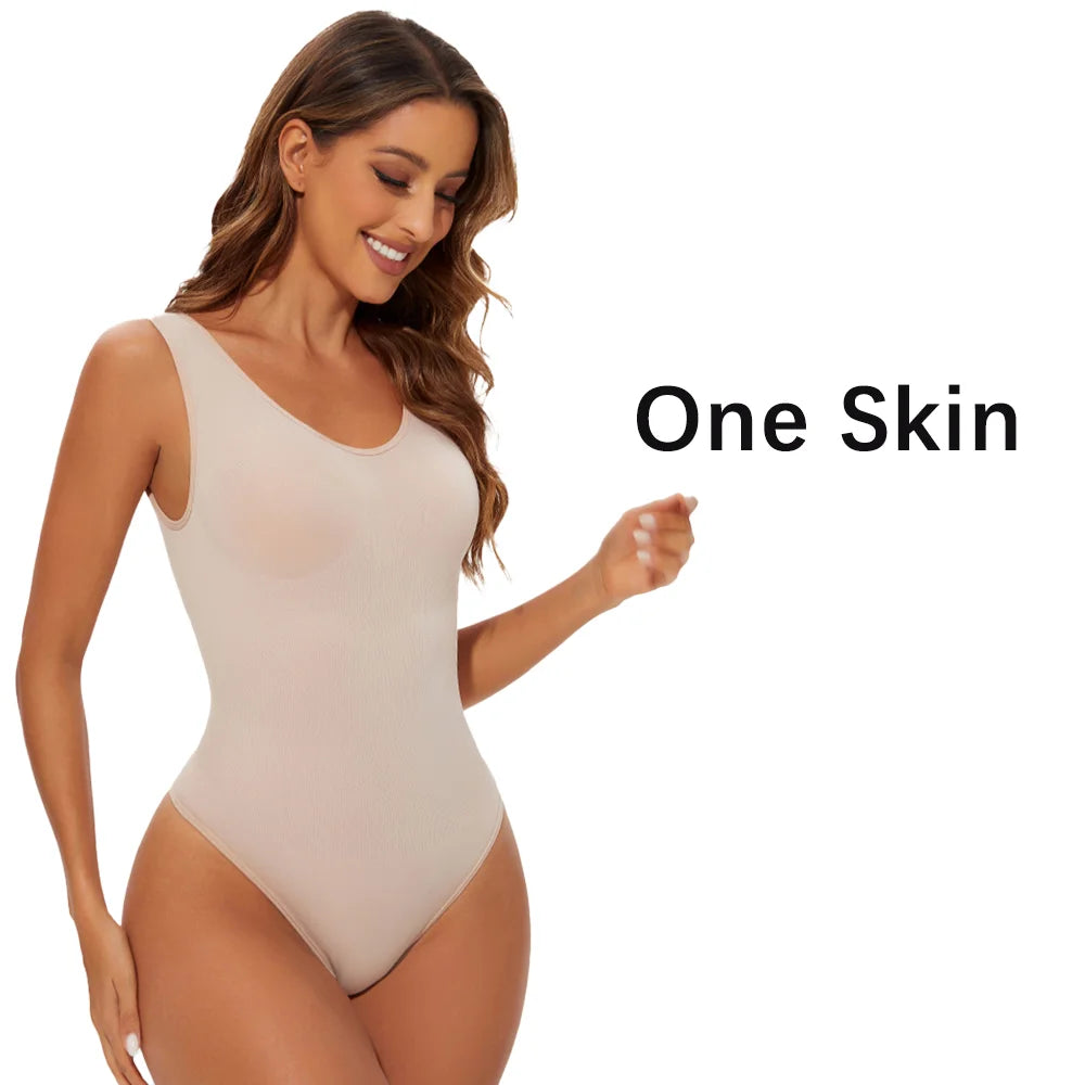 Seamless Thong Shapewear Bodysuit