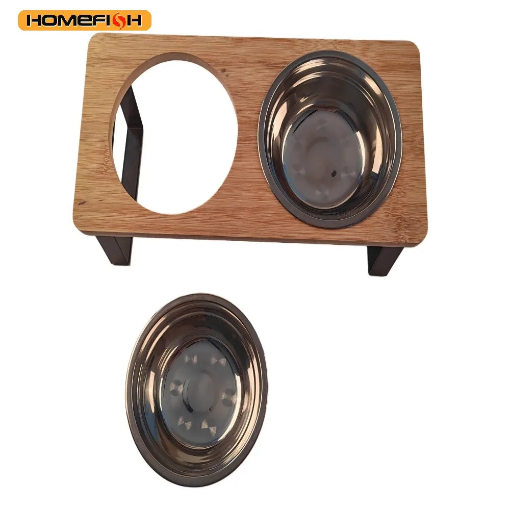 Elevated Tilted Cat Bowl Set