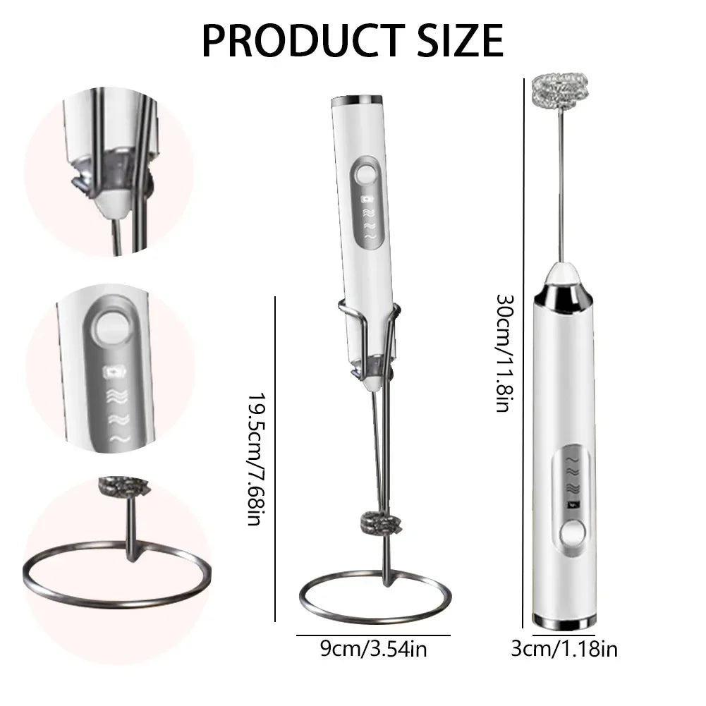 Cordless Milk Frother & Mini Whisk