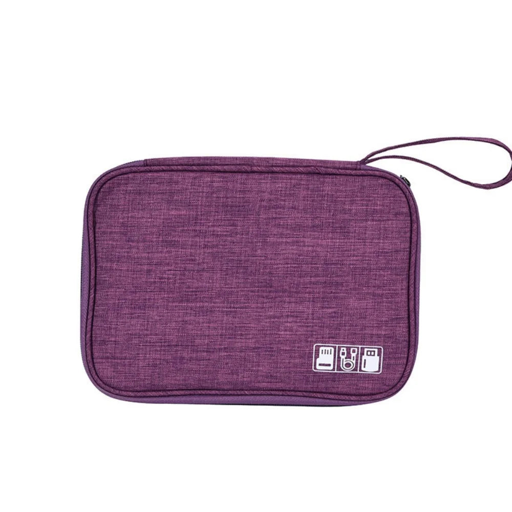 Portable Electronics Organizer Pouch