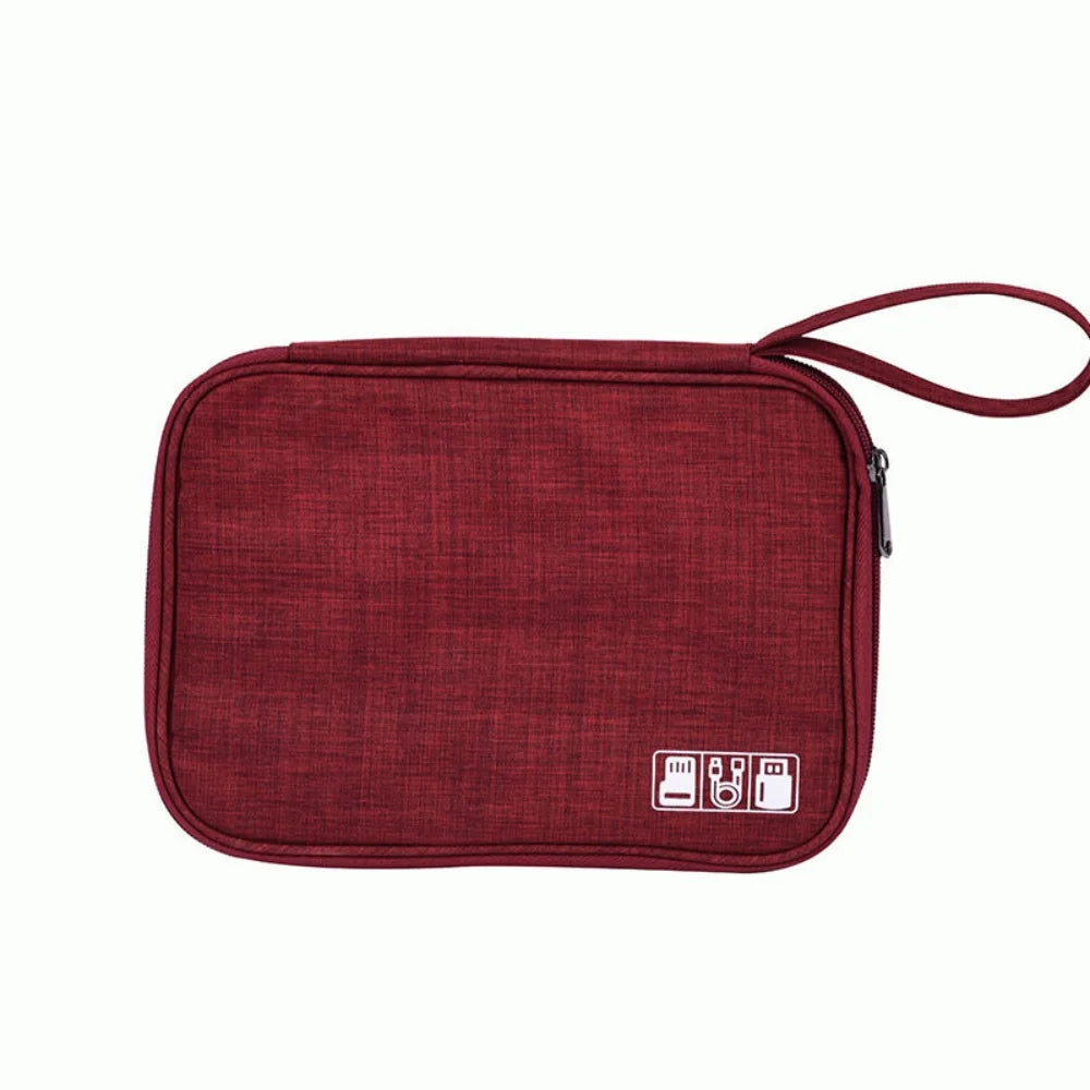 Portable Electronics Organizer Pouch