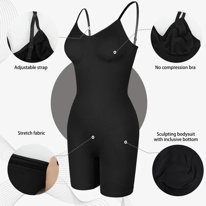 Anti-Chafing Shapewear Bodysuit